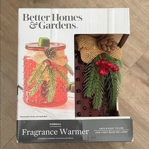 Better Homes And Gardens Red Fragrance Warmer with Pine and Berry
